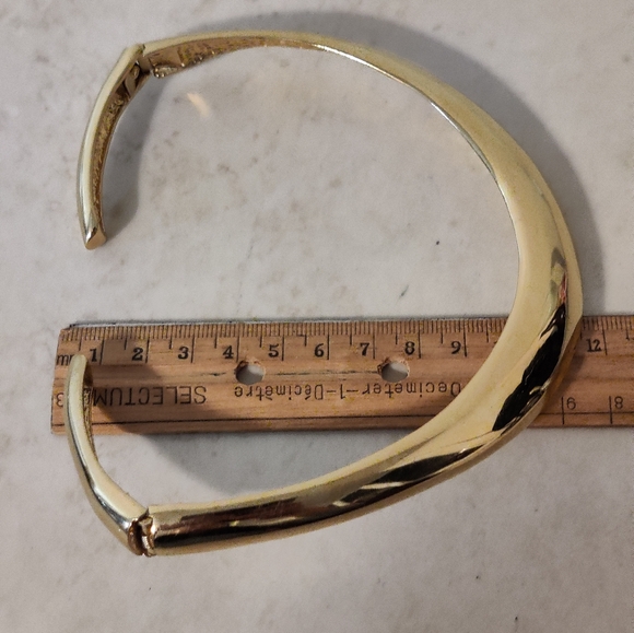 Vintage Oscar De La Renta Hinged Chocker Necklace - Picture 6 of 15